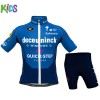 Fahrradbekleidung Radtrikot Kurzarm + Radhose Kurze 2021 Deceuninck-Quick-Step Kinder N001